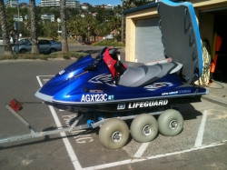 Warringah Lifeguard Service using the Dolly 36 with the optional Hitch Kit