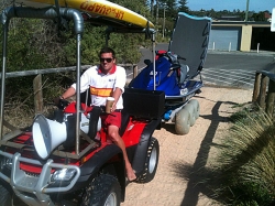 Warringah Lifeguard Service using the Dolly 36 with the optional Hitch Kit