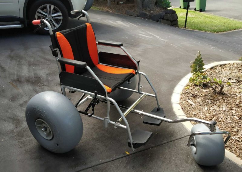 Wheel<em>EEZ</em>®  All-Terrain/Beach Wheelchair Conversion Kit